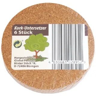 g. p. import von nonfood-waren gmbh Gläseruntersetzer Kork Rund Holzuntersetzer Tischuntersetzer Korkuntersetzer