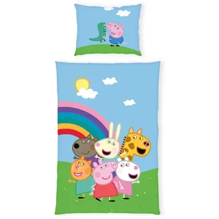 Herding Peppa Pig mehrfarbig 135 x 200 cm + 80 x 80 cm
