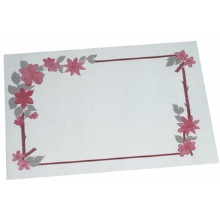 PAPSTAR 250 Tischsets, Papier 30 cm x 40 cm weiss "Blumenranke"