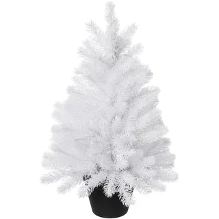 Künstlicher Weihnachtsbaum CREATIV DECO "Weihnachtsdeko, künstlicher Christbaum, Tannenbaum", weiß, H:60cm, Kunststoff, Weihnachtsbäume, im Topf