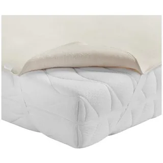 BettwarenShop Molton Matratzenauflage 200 x 200 cm Weiß