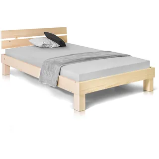 Singlebett Massivholzbett Bett Futonbett PUMBA 90x200 Holz Fichte massiv natur