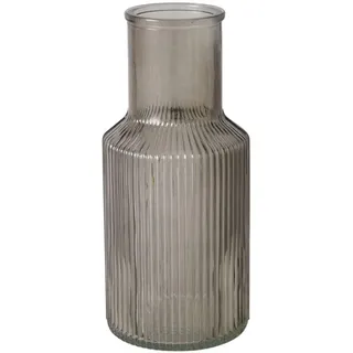Boltze Home Glasvase, Grau, Glas, 22.2 cm, Dekoration, Vasen, Glasvasen