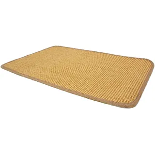 Primaflor - Ideen in Textil Natur Sisal-Teppich SISALLUX - Natur, 50x50cm, Rutschfester Vorleger, Fußbodenheizung geeignet, Sisal-Matte als Küchen-Läufer