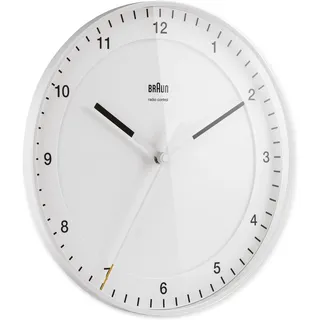 Braun Funkwanduhr 30,0 cm BC 17 W-DCF weiß
