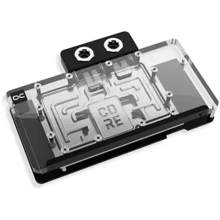 Alphacool Core RX 9070 XT Hellhound Pure transparent/chrom, inkl. Backplate