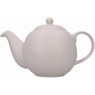 London Pottery Globe Teekanne mit Teesieb, Teeservice für losen Tee oder Teebeutel, Krug zum Servieren von Tee, Kanne mit Deckel, für 6 Tassen, Pink, Keramik, 1,2 Liter