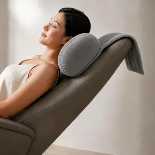 Ergonomisches Kopfkissen Kopfstütze Sofa Couch Nackenstütze Nackenstütze für Kopfteil Bett, Kopfkissen für Liegestuhl, ergonomisches nackenkissen, nackenrolle Nacken- und Kopf-Badkissen mit Tasche