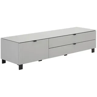 hom'in POOLE TV-Lowboard 165x41,1x52,5 cm Grau/Metall
