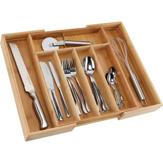 Childhome Bambus Besteckkasten ausziehbar 31-48 x 37 x 5,3 cm