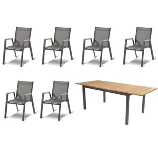Hartman Garten-Essgruppe Aruba grau