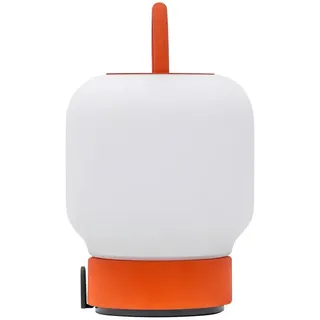 kooduu Akku-Tischleuchte Loome, Weiß, Dunkelorange, Metall, 21.3 cm, Lampen & Leuchten, Innenbeleuchtung, Tischlampen, Akku-Tischleuchten