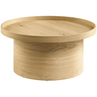 Musterring Couchtisch Justb!, Eiche, Holz, Wildeiche, furniert, rund, 75x36x75 cm, Goldenes M, Made in Germany, Dgm, DGM-Emissionslabel, Wohnzimmer, Wohnzimmertische, Couchtische