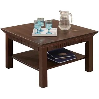 Home Affaire Couchtisch »Lisa«, Kaffeetisch, massives Kiefernholz, B/T/H: 76x76x45 cm