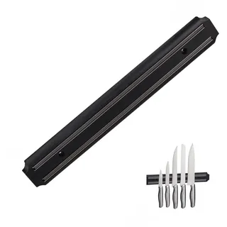 Relaxdays Magnetleiste unbestückt 10-tlg. Schwarz