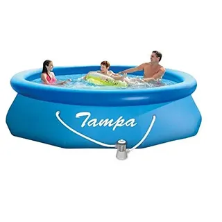 Marimex Tampa Swimmingpool, Aufblasbarer Pool für Garten mit Zubehör, rund mit Kartuschefilter, 3,05 x 0,76 m