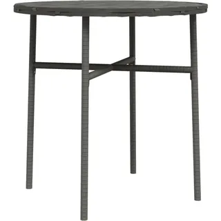 vidaXL Beistelltisch Grau 45 cm Poly Rattan