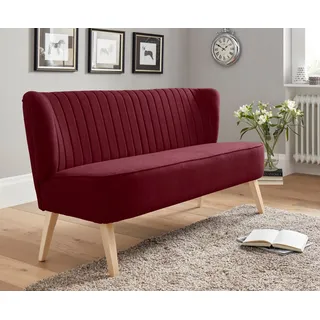 Home Affaire Couch Polyester 2-Sitzer Rot