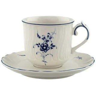 Villeroy & Boch, Tasse, Mokka-/Espresso-Tasse mit Unterteller 2-t (100 ml, 1x)