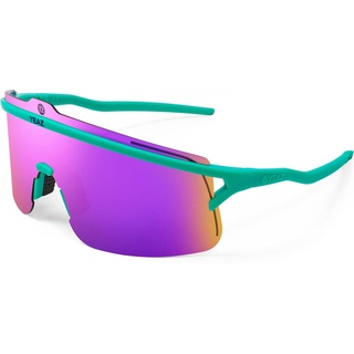 Yeaz, Unisex, Sonnenbrille, SUNSHADE Sport goggles matt green / mirror purple