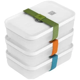 Zwilling Fresh & Save Vakuum Lunchboxset Grösse L flach / 6-tlg, Kunststoff, Semitransparent-Grau
