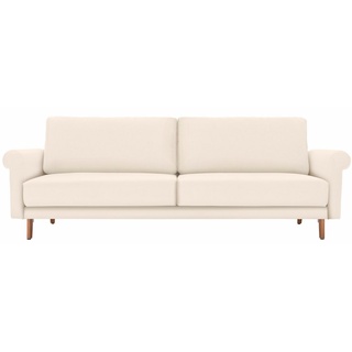 hülsta sofa 2-Sitzer »hs.450«, modern Landhaus, Füße in Nussbaum, Breite 168 cm weiß