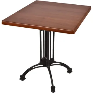 deluke Bistrotisch 70 x 70 x 61 cm Dunkelbraun