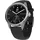 42 mm schwarz, Sport Fluorelastomer-Armband schwarz/silber
