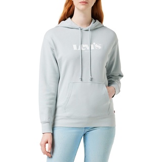 Levi's Damen Graphic Standard Hooded Sweatshirt Hoodie, New Logo II Pearl Gray, XXS
