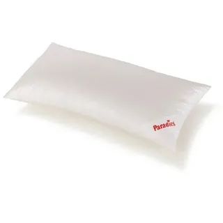 Paradies Kunstfaserkopfkissen Paradies Softy extra Kopfkissen Kissen Faserkissen Nackenkissen 40x80, Füllung: 100% Faserbällchen, Bezug: 100% Baumwolle, Seitenschläfer, Bauchschläfer, Rückenschläfer weiß