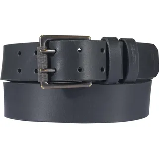 Carhartt Logo Belt Gürtel für Herren, Craftsman Leather Double Prong (schwarz), 54 - 54