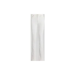 Slim Fit Bootcut Jeans aus Baumwoll-Mix, Weiss, 38