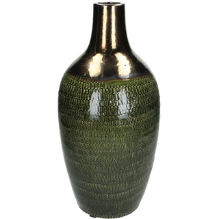 Vase CERAMIC (DH 20x43 cm) DH 20x43 cm grün Blumenvase Blumengefäß - grün