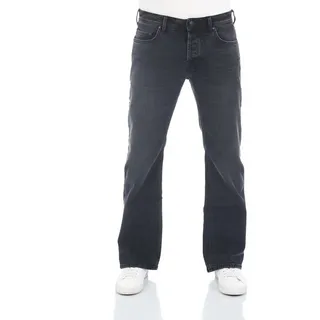 LTB Bootcut-Jeans Herren Jeanshose Timor Boot Cut Denim Hose mit Stretch schwarz 38W / 30L
