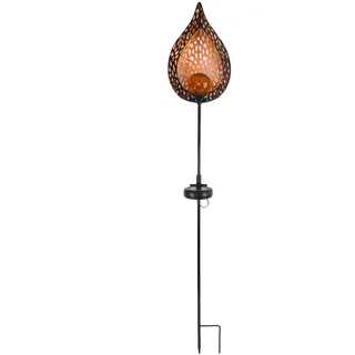 LED Solarleuchten für Garten, Balkon und Terrasse, Solar Gartenleuchten wetterfest, solarbetrieben, verschiedene Designs 90 cm groß (Tropfen)