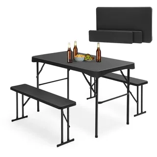 110cm Bierzeltgarnitur Klappbar Esstisch Set Festzeltgarnitur Biertisch Set