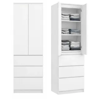 home collective Mehrzweckschrank 50 x 40 x 180 cm Weiß