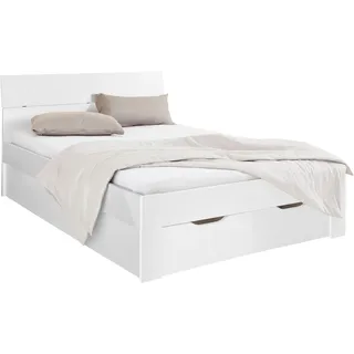 Bett RAUCH "Flexx" Betten Gr. Liegefläche B/L: 140 cm x 200 cm Betthöhe: 41 cm, kein Härtegrad, ohne Matratze, weiß Betten mit Bettkasten
