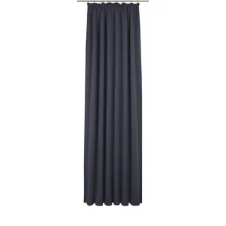 Vorhang ADAM "Uni Collection", blau (dunkelblau), B:142cm H:145cm, Baumwolle (Bio-Baumwolle), Gardinen, aus 100% Bio-Baumwolle, Vorhang nach Wunschmaß