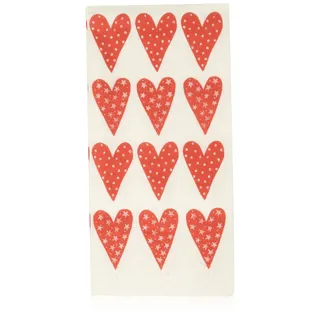 Sniff Lot Of Love Taschentuch, Papiertaschentücher, 10 Stück, Tissue, Rot / Weiß, 51559