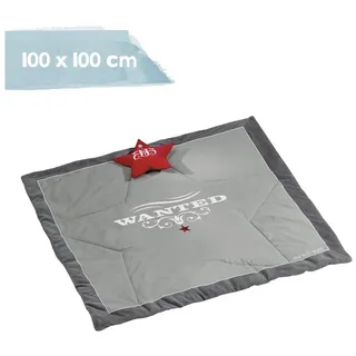 Krabbeldecke verschiedene Motive, roba®, Spiel- & Krabbeldecke mit Spielelementen grau