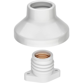 ledscom.de LED Deckenleuchte Elektra 3-flammig Kugel Porzellan inkl. E27 Kopfspiegel-Lampen warm-weiß je 660lm