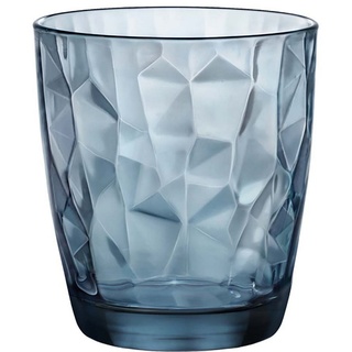 Bormioli Rocco Tumbler-Glas Diamond, Glas, Ocean Blue Tumbler Trinkglas 390ml Glas blau 6 Stück 390 mlExtraTrade Erik Tschierlei