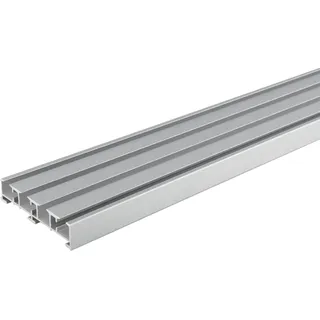 Vorhangschiene 4-läufig weiß (B 260 cm) - weiß - B 260 cm