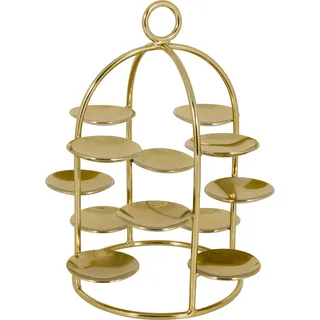 GreenGate Kleiner Kuchenteller, Etagere Gold, Ø 16, Höhe 26 cm