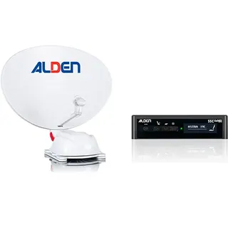 Alden Satellitenanlage Steuermodul Set bestehend aus AS2 HD 80 Platinium Twin Antenne inkl. S.S.C. HD-Steuermodul