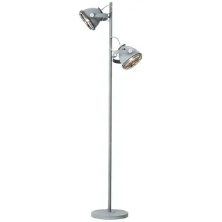 Brilliant Stehleuchte Carmen Grill Grau Beton Industrial E27 max. 40W schwenkbar...