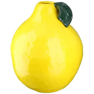 GILDE Dekovase Zitrone, Wasserdicht, Gelb, Zitrone, H: 25.5cm gelb