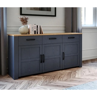 FORTE Sideboard Bohol, Breite 166 cm blau