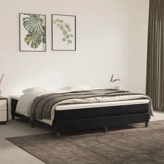vidaXL Boxspringbettgestell 160 x 200 cm Schwarz
